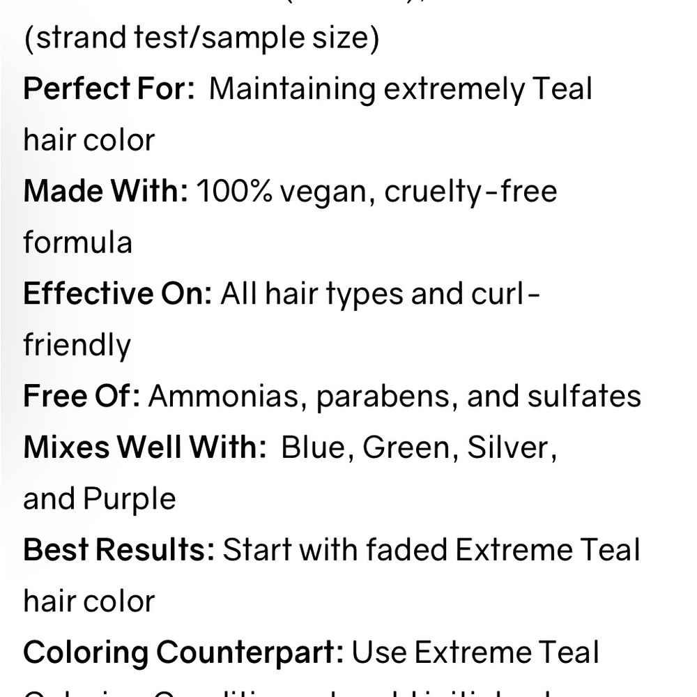 OVERTONE - “Extreme Teal” Daily Conditioners Blue/Teal Hair Color - 3 Pack - Picture 2 of 16